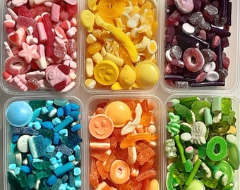 Mum's Favourite Colour Pick and Mix Sweet Box, Pick Your Own Mixed Sweets Letterbox Pick and Mix Mothers Day Custom Sweet Box