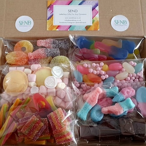 Vegetarian Sweets Letterbox Gift Pick and Mix Letterbox Sweetbox Vegetarin No Gelatine Sweet Hamper