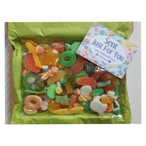 Mixed Colours Custom Sweet Box Pick Your Own Colour Pick and Mix Letterbox Sweets Three Colour Mixed Sweetbox