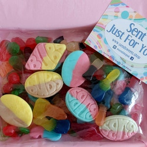 Gummy Mix Sweets Letterbox Sweet Box Pick and Mix Sweets Mixed Gummy Sweet Letterbox Gift, Vegan Sweets Halal Sweets Vegetarian Sweets