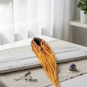 Ombre Ginger Synthetic Dread Extension, Double Ended Custom Dreads