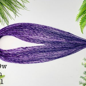 Purple synthetic hair dreads ,fake hair extensions, hair accessories