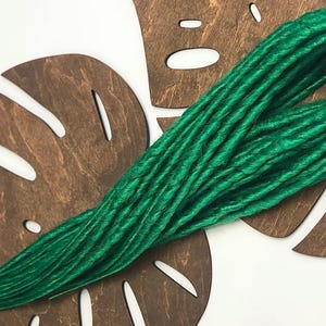 Green dreadlocks SE or DE dreads Double ended synthetic dreadlocks extension wiccan hair forest green