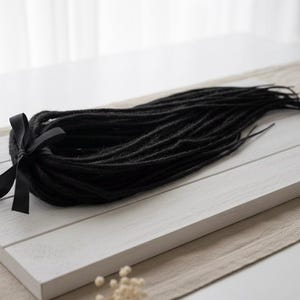 Black Synthetic Dreadlocks, Double Ended Custom Dreads