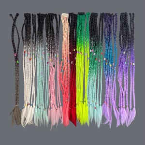 synthetic hair braids extension Double ended or single ended