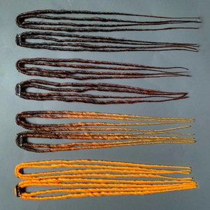 Dreadlocks clip in extensions , red head dreads