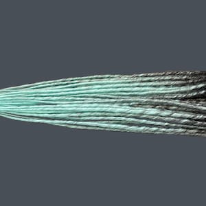 Synthetic Dreadlocks,Dreads,Black and mint Double ended,Mint Blue Dreads