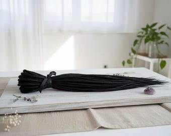 Black Synthetic Dreadlocks, Double Ended Custom Dreads