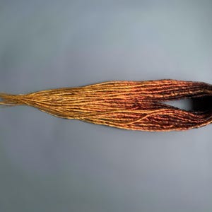 Synthetic dread extension , brown dreads,  ombre ginger dreadlocks