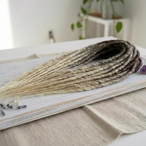 Brown to blonde ombre synthetic dreads,Blonde dreadlocks
