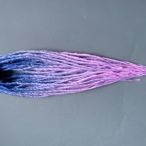 Custom lavander dreads, Colored hair extensions, synthetic dreads, kawaii goth, nonbinary
