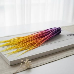 dreadlocks extensions synthetic,dreads purple to fire ombre