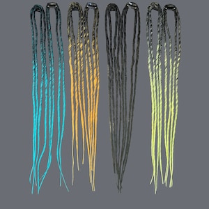 Synthetic hair clips in extensions dreadlocks,  dreadlocks wig