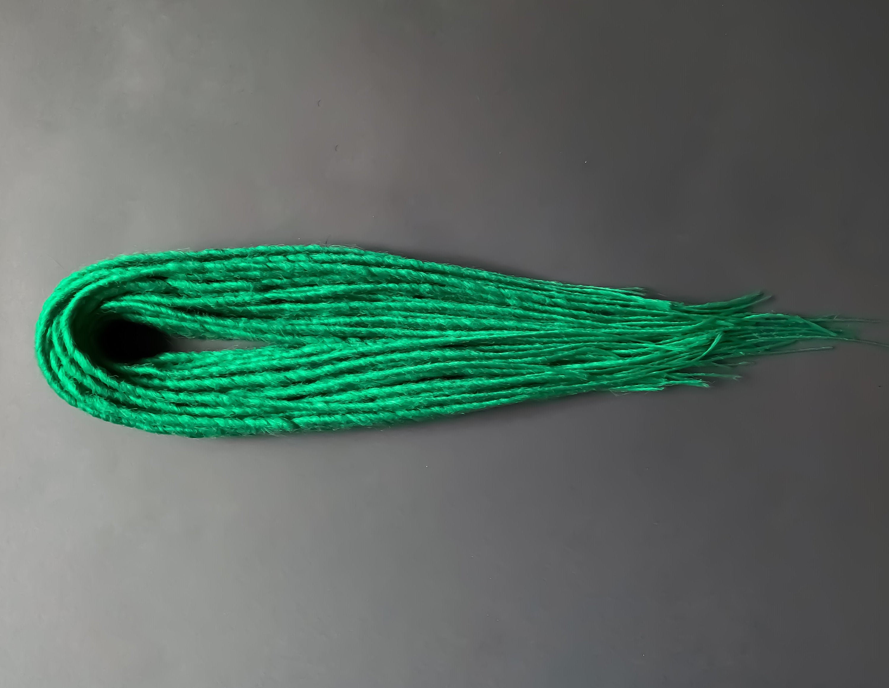 Green Dreadlocks SE or DE Dreads Double Ended Synthetic Etsy