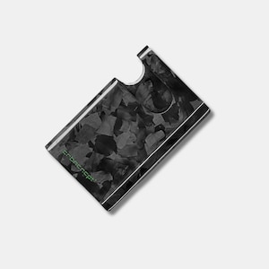 CRBNCNCPT Forged Carbon Kartenetui RFID für Männer Schwarz Kohlenstoff | Schwarzes Kreditkartenetui EC Karten Etui Scheckkartenetui