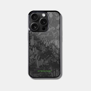 CRBNCNCPT Forged Carbon Handyhülle iPhone 16 15 14 Pro Max Magsafe Case Schwarz Herren | Magnetisch Apple Schutzhülle Handy Hülle TPU