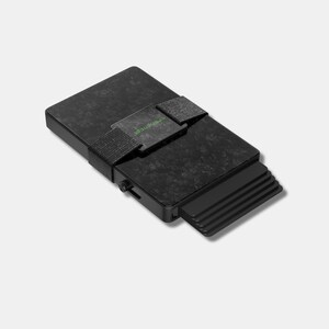Porte-carte pop-up en carbone forgé Portefeuille porte-cartes étui pour cartes de crédit Hommes noirs image 4