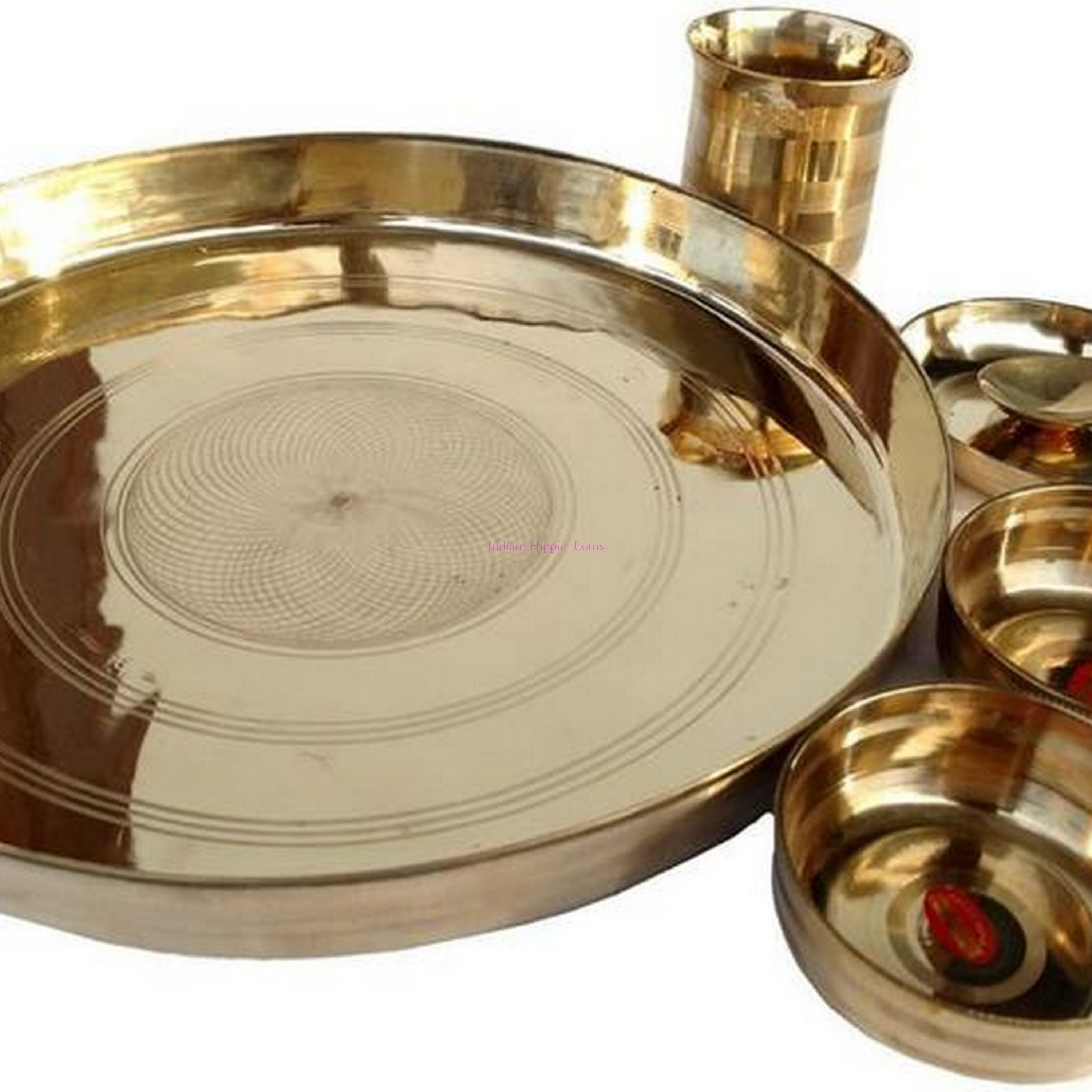 Bronze Dinner Set Kansa Thali COP0116 Etsy