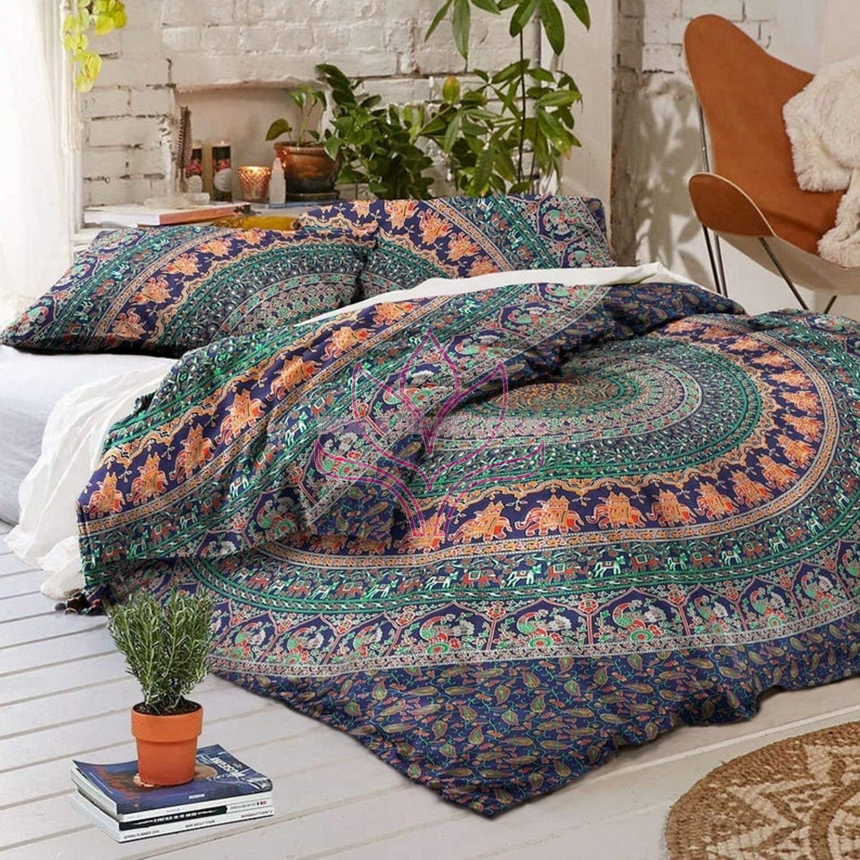 Indian Mandala Duvet Cover Twin/Queen/King Size Bedding Etsy