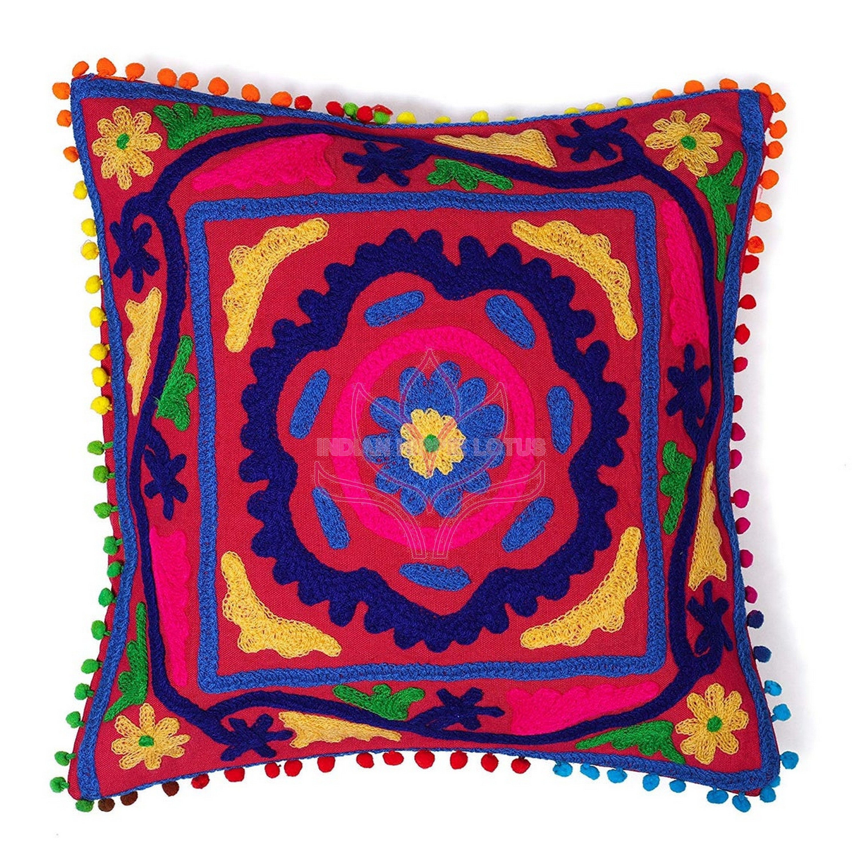 Embroidered Decorative Pillow Cover Mexican Pillow Covers Etsy
