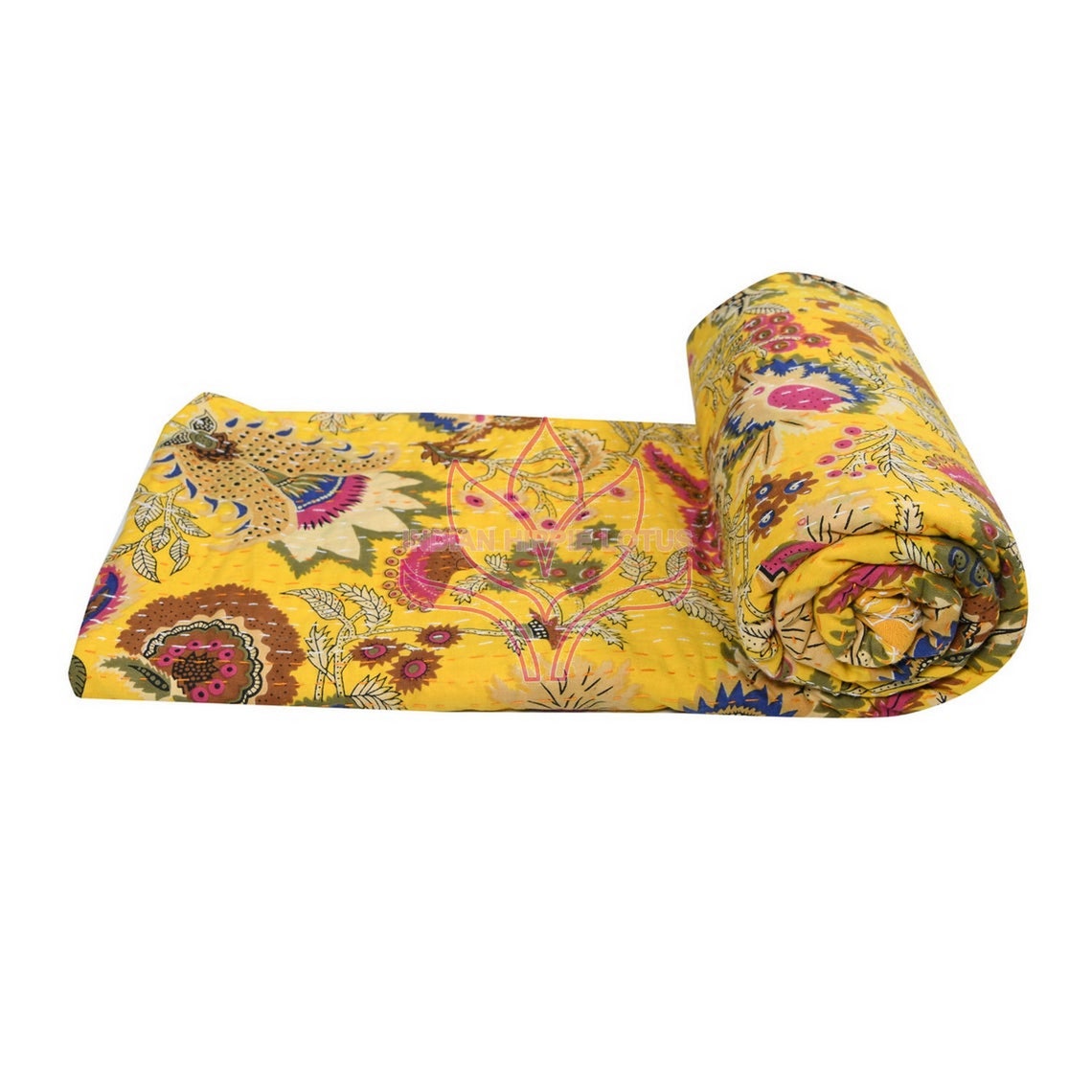 Kantha Bedspread Tapestry Quilt Throw Queen Twin 90x60 Size Etsy