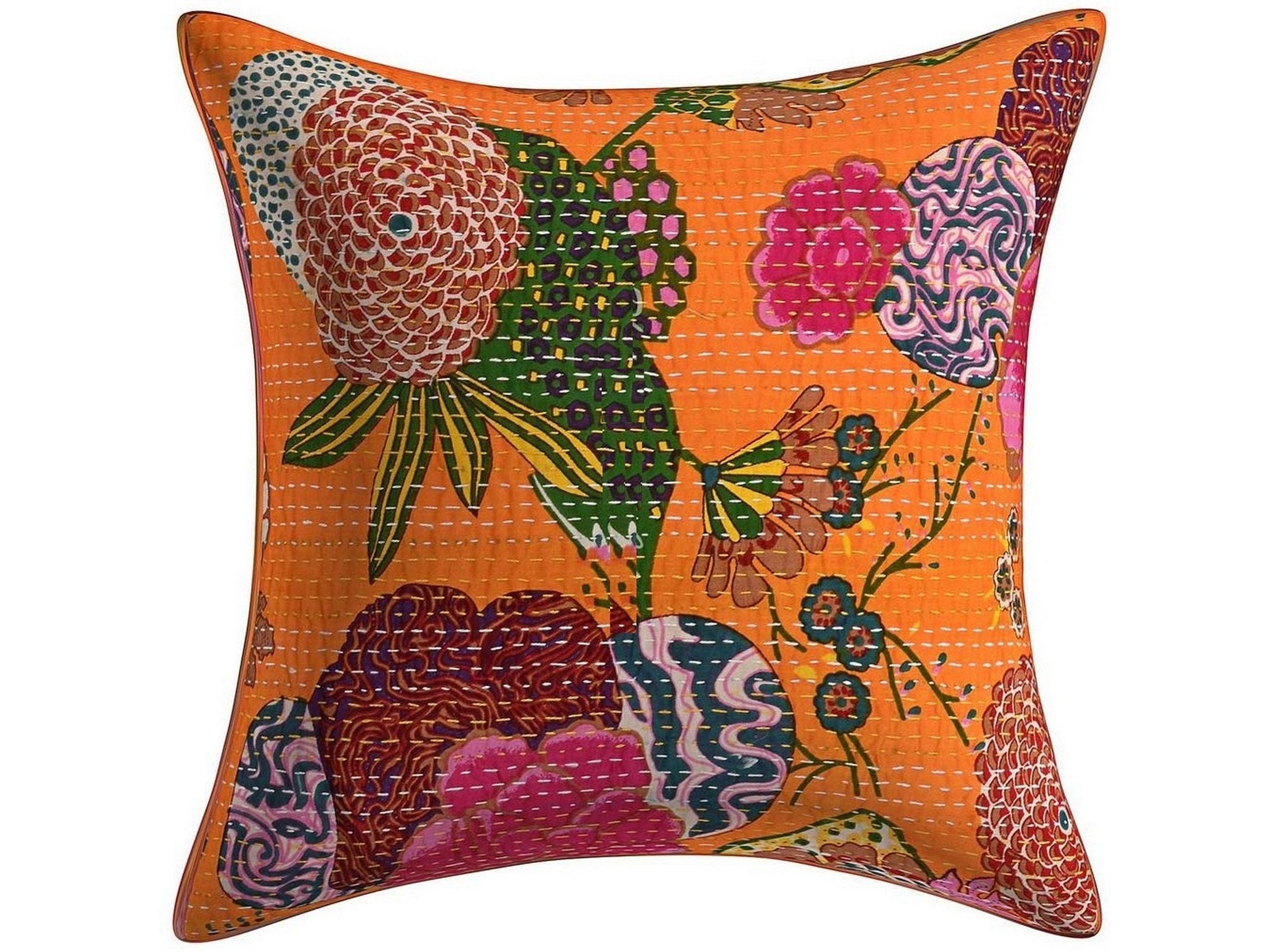 Handmade 20 X 20 Cotton Cushion Cover with zipper Sofa Cushion Etsy
