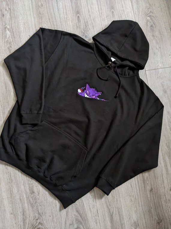 Embroidered anime inspired Hoodie