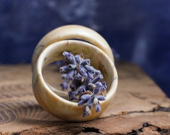 Maple wood ring, Unique wedding rings for him and her, Couple wooden rings