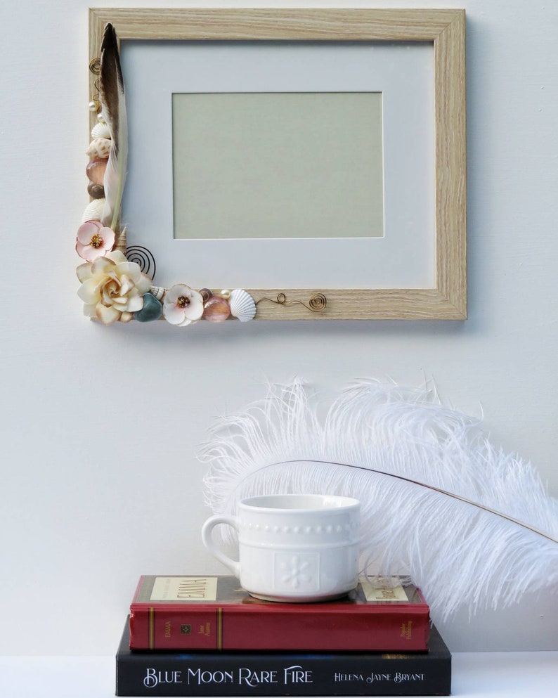Elegant Picture Frame With Shells and Flowers 8x10 Wedding Etsy