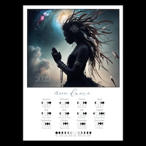 2025 Lunar Calendar: Moon Phase Wall Decor, The Blessing (Digital Download)