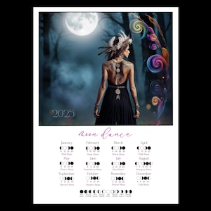 2025 Lunar Calendar: Moon Phase Altar Art - The Midnight Warrior