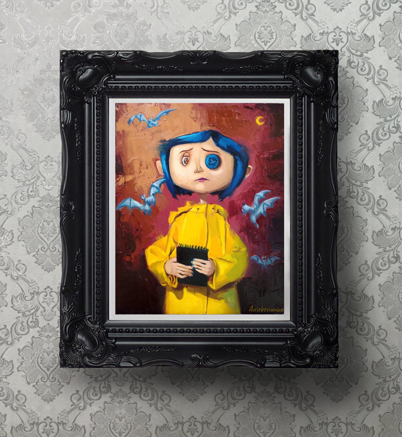 Coraline Giclee Art Print dark art coraline fanart gothic Etsy