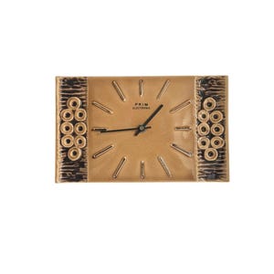 Mid Century ceramic Wall Clock PRIM Czechoslovakia 70s