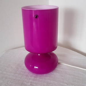 Vintage IKEA mushroom lamp lilac hand made glass lamp Lykta