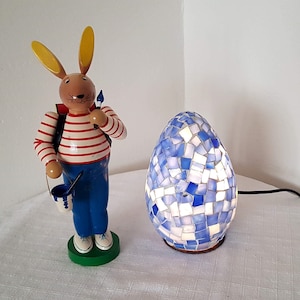Vintage mosaic lamp Easter egg Accent Lamp