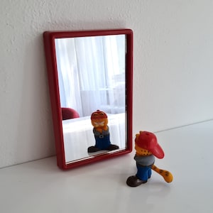 Vintage Mid century plastic smal wall mirror  80s