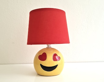 Lámpara de escritorio Vintage POP ART Smile Lámpara decorativa encantadora