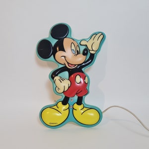 Vintage POP ART Mickey Mouse Wall Light Lamp Walt Disney Vintage  Lovely accent lamp