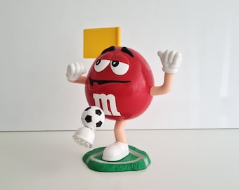 特撮 M&M's EURO LIMITED - SOCCER (RED) Vintage Red M&ms Candy Dispenser Football Plastic Figure - Etsy