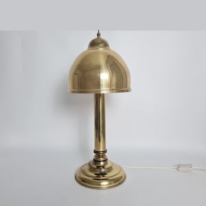 Lampada da tavolo vintage in ottone Hollywood Regency Lampada retrò molto bella