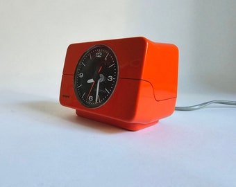 Vintage Space Age table Krups alarm clock. Designed in 1970s. Made in Germany.
