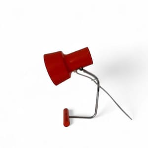 Vintage  orange Table Lamp by Josef Hurka for Napako, 1960s