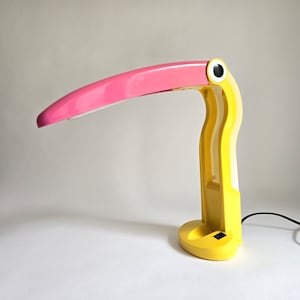 Vintage Pop Art Toucan Table Lamp 90s