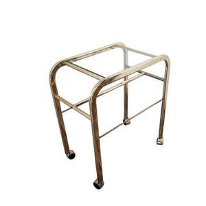 Vintage Mid Century Modern Chrome and glass Table