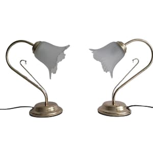 Vintage Hollywood Regency brass  table lamp Retro Mid century modern lamp Made in Italy
