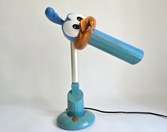 Lámpara de escritorio vintage de arte pop Baby Road Runner de plástico resistente al calor