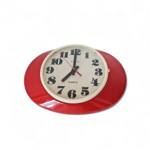 Vintage Space Age Atomic wall clock  Prim Czechoslovakia