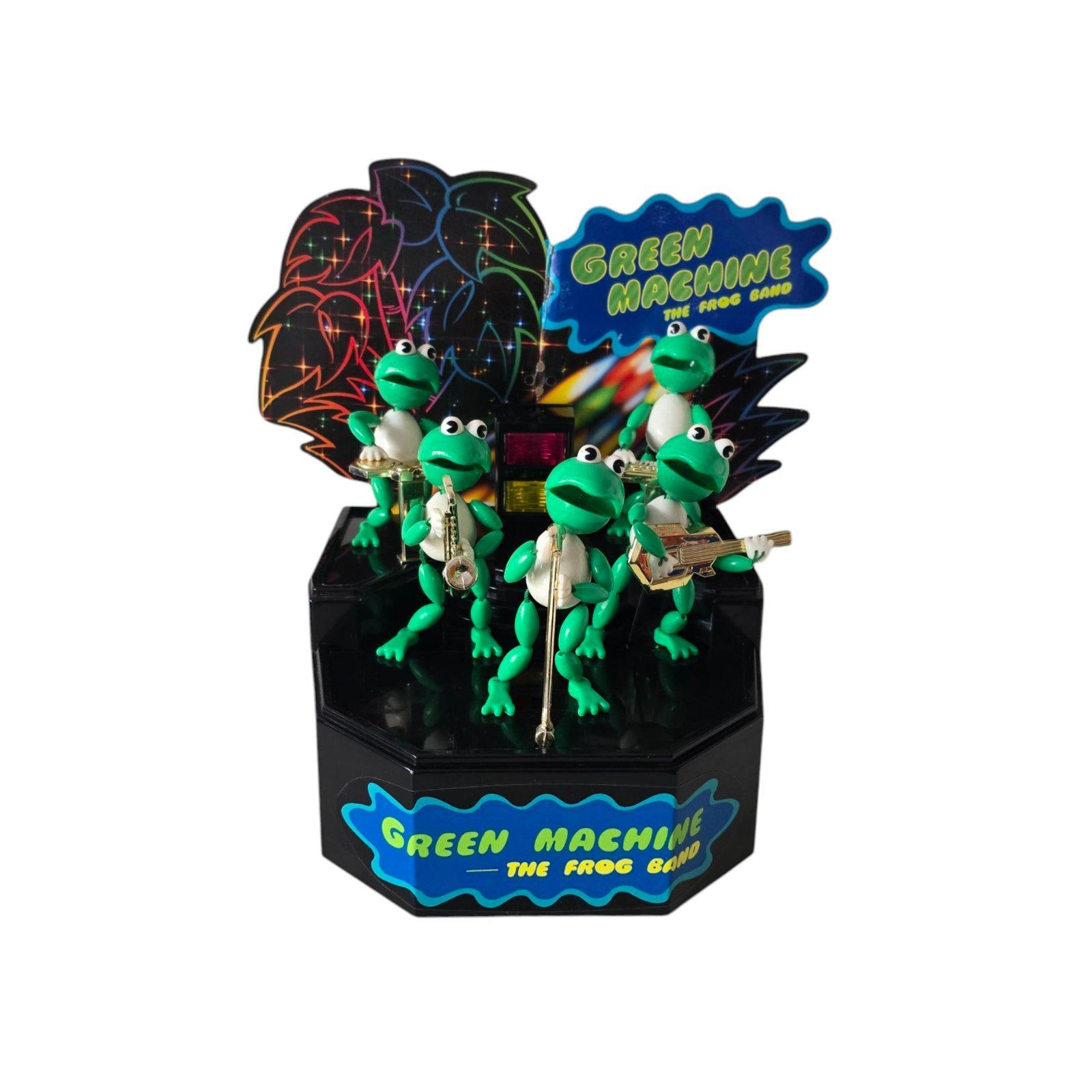 GREEN MACHINE THE FROG BAND おもちゃ レトロ 格安 Vintage 1989 Green Machine Frog Band – Animated Musical Toy With