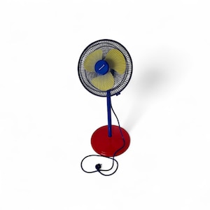 Vintage MEMPHIS Milano style floor standing fan with 3 speed  by Honeywell Design 1990s