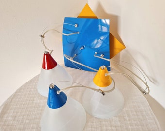 ビンテージ IKEA イケア ソットサス メンフィス ウォールランプ 希少 エットーレ・ソットサス、メンフィススタイルのポップアートウォール